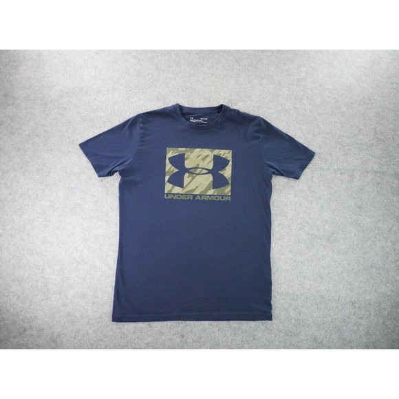 Under Armour Shirt Mens Small‎ Loose Heatgear Camoflauge Short Sleeve Logo - Picture 1 of 9